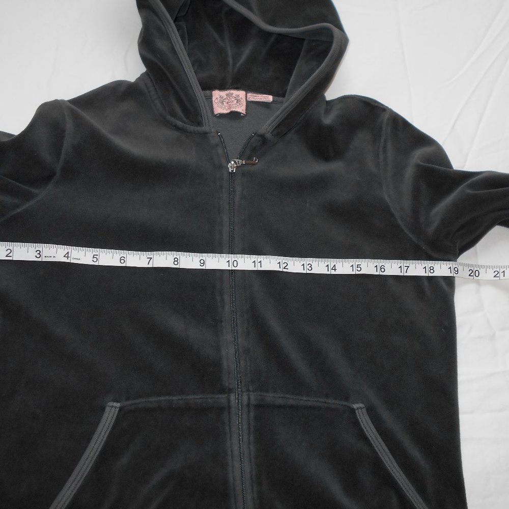 Juicy Couture Charcoal Gray Sweatshirt M Fit - Picture 12 of 15